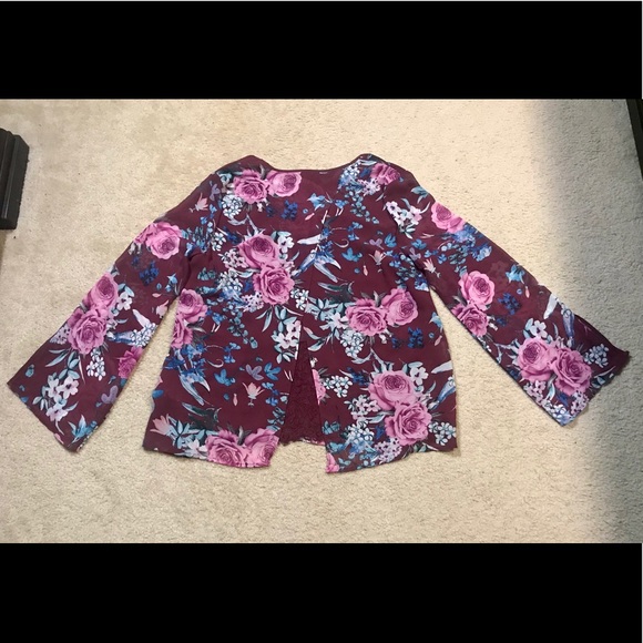 NWT Love Scarlett Long Sleeve Blouse Sz Large - Picture 6 of 7